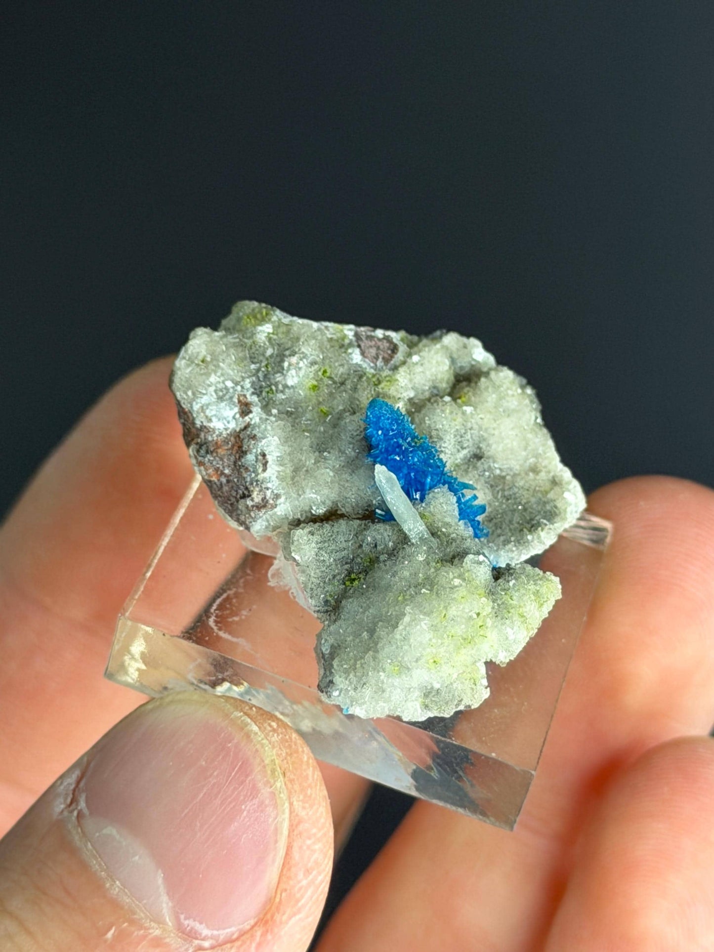 Very Unique! Pentagonite On Stilbite