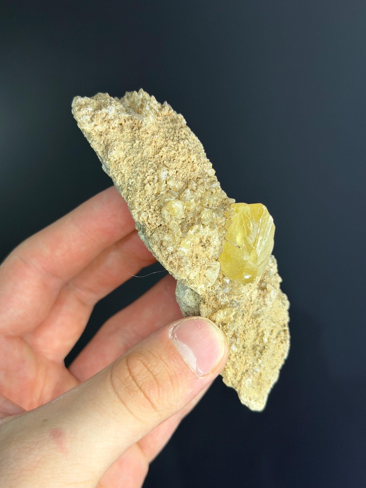 Golden Yellow Crystal Calcite
