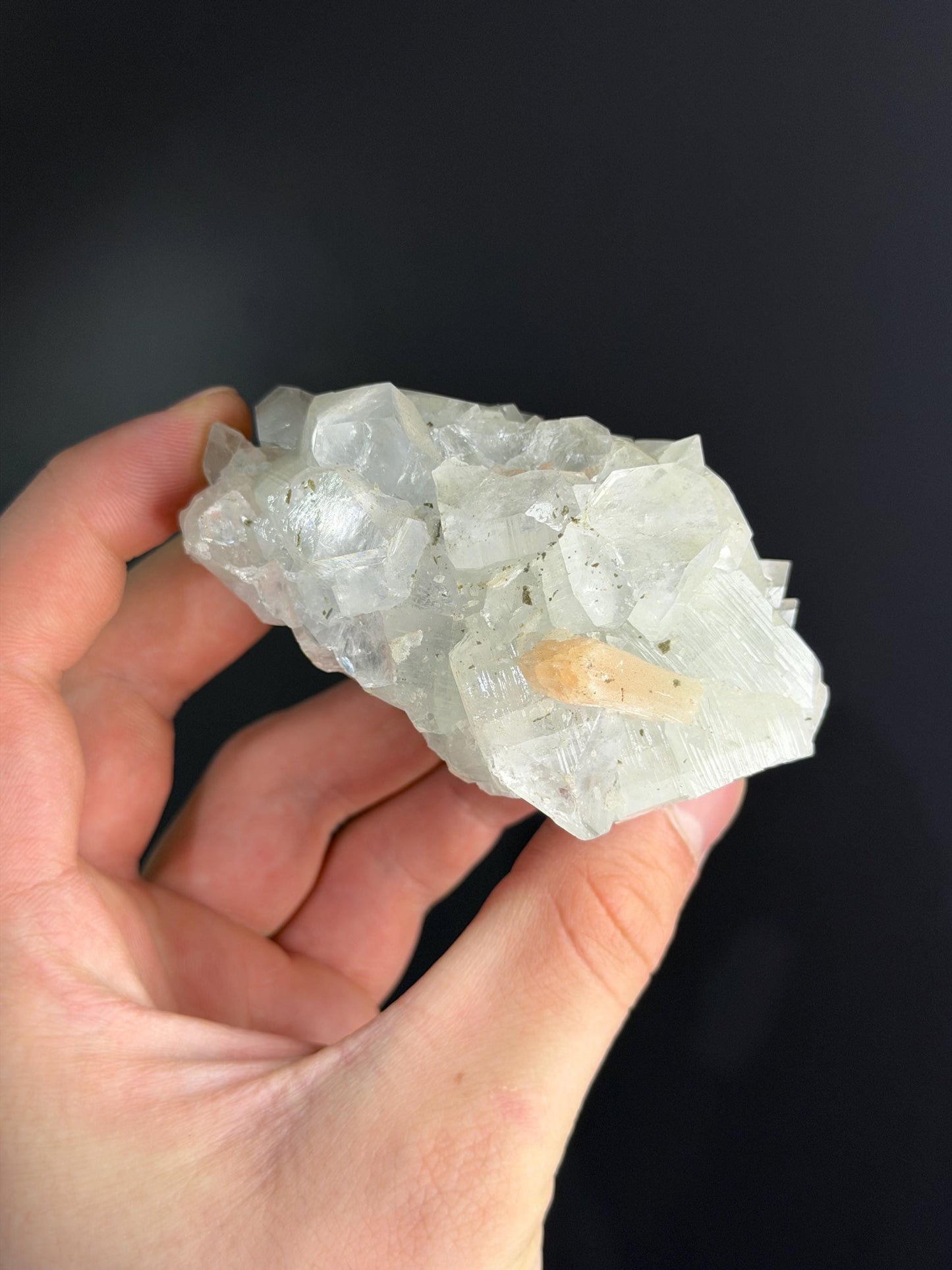 Stilbite Xl. With Apophyllite Xls.