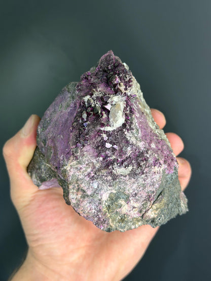 Very Special! Large Size, Calcite With Kammererite Specimen