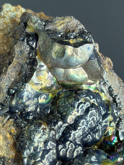 Natural Colored Alloy Irisdescent Botryoidal Goethite