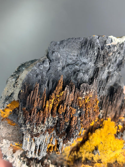 Museum Quality! Limonite And Specularite With Stalactite Goethite, For Special Collection