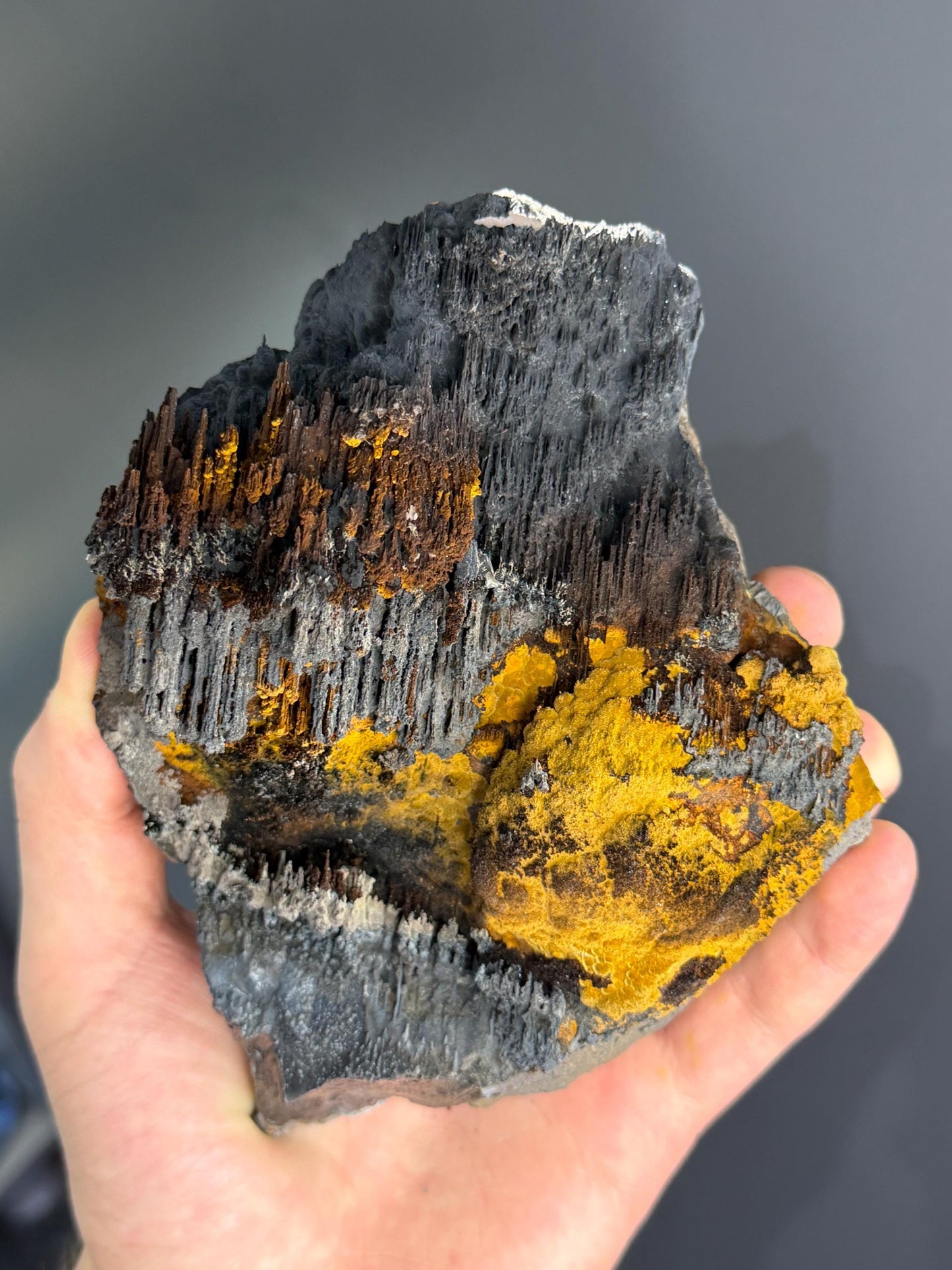 Museum Quality! Limonite And Specularite With Stalactite Goethite, For Special Collection