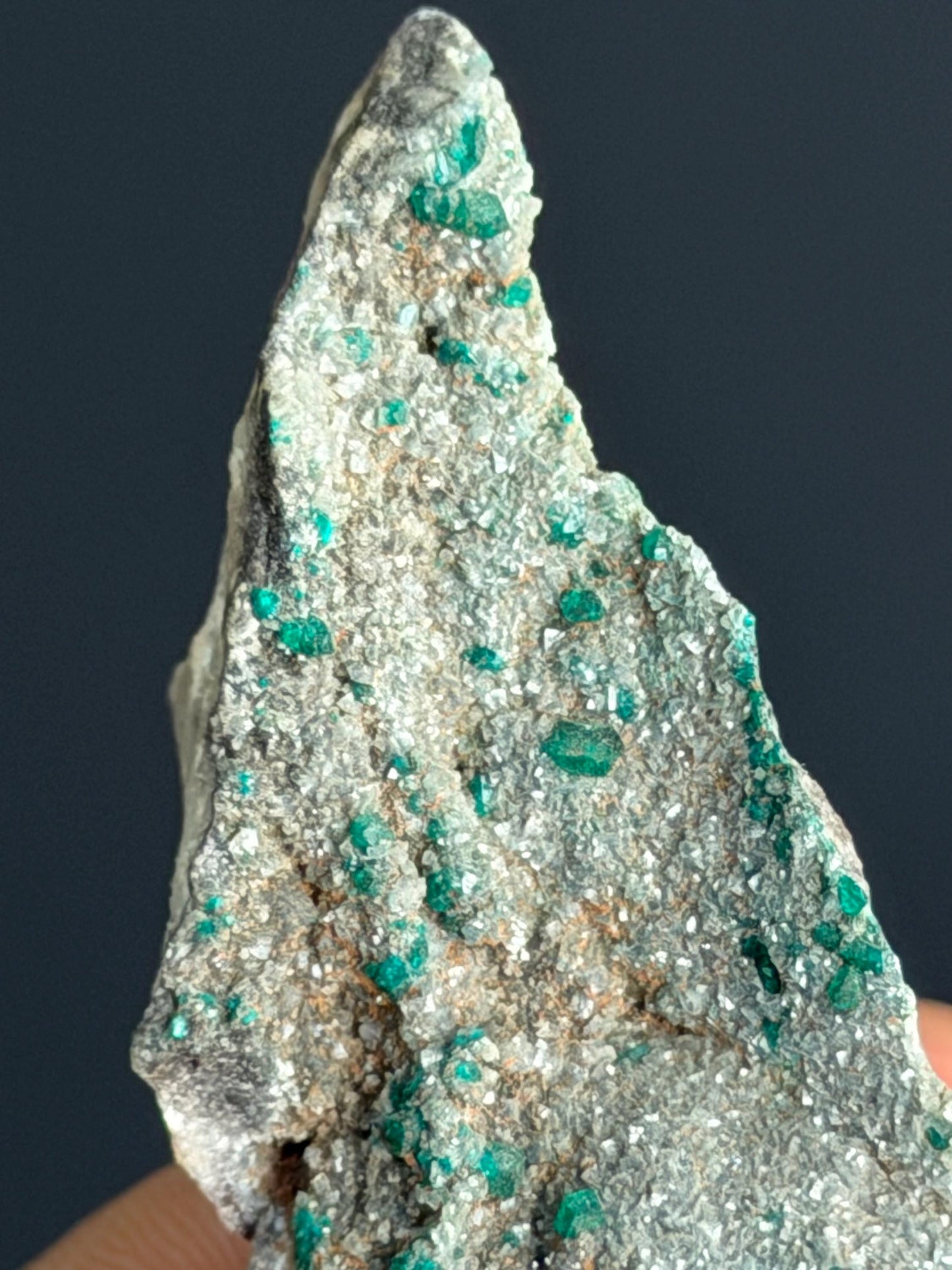 Green Dioptase Crystals