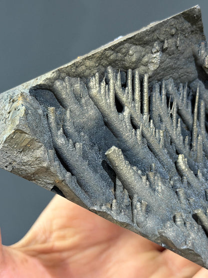 Very Unique! Special Stalactite Formations Golden Color Velvet Goethite, Special Collection Item
