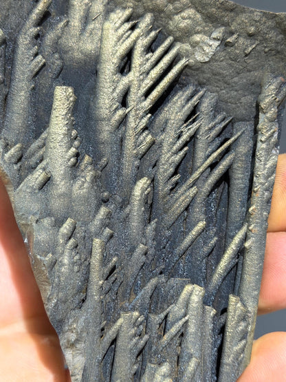 Very Unique! Special Stalactite Formations Golden Color Velvet Goethite, Special Collection Item