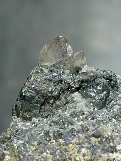 Tetrahedrite, Pyrite, Barite Crystals And Sphalerite
