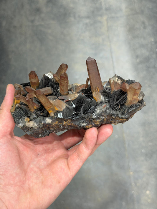 Super Special! Hematite And Quartz Specimen