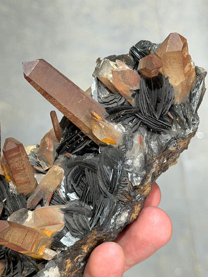 Super Special! Hematite And Quartz Specimen