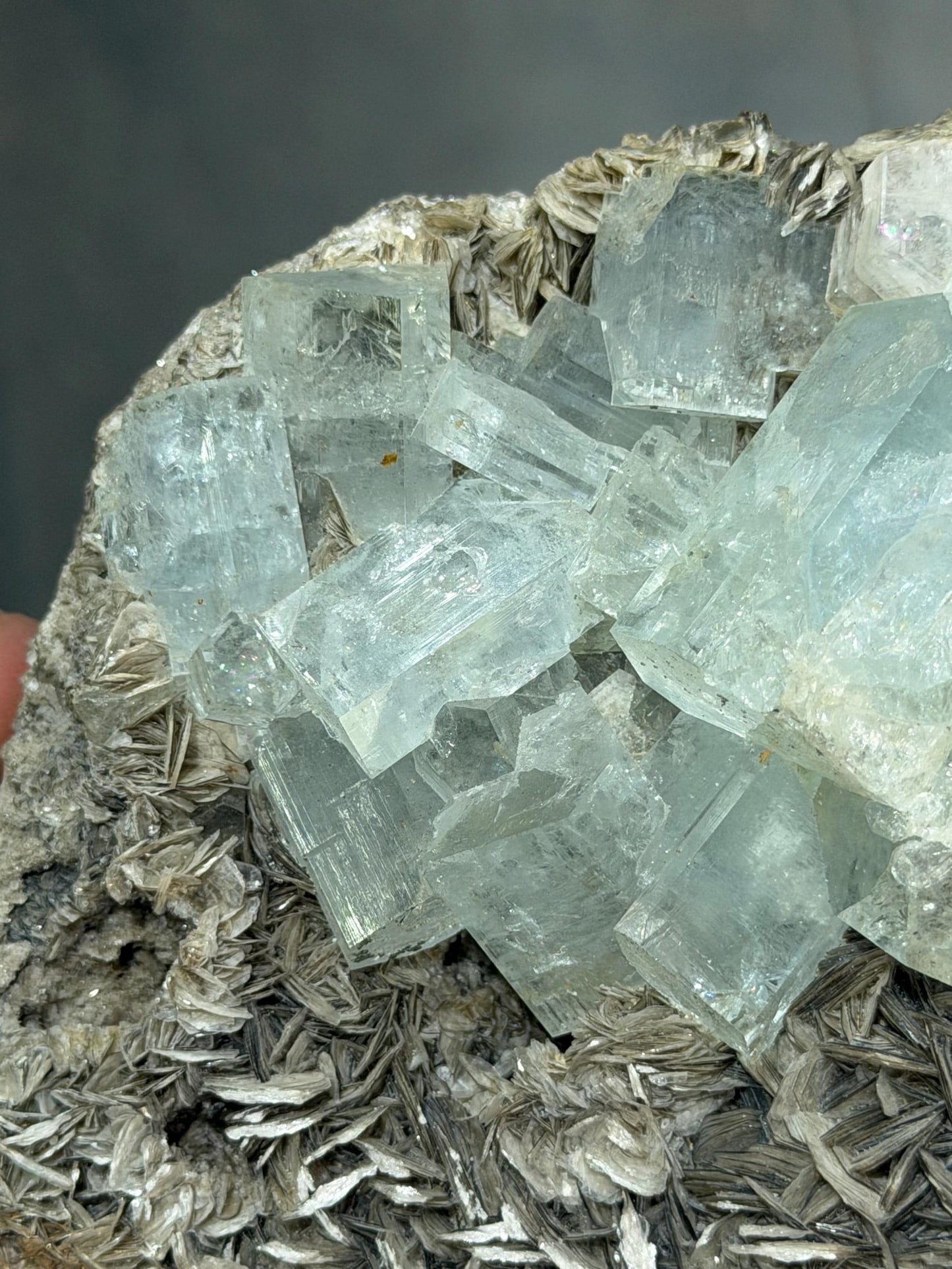 Aquamarine With Muscovite Specimen