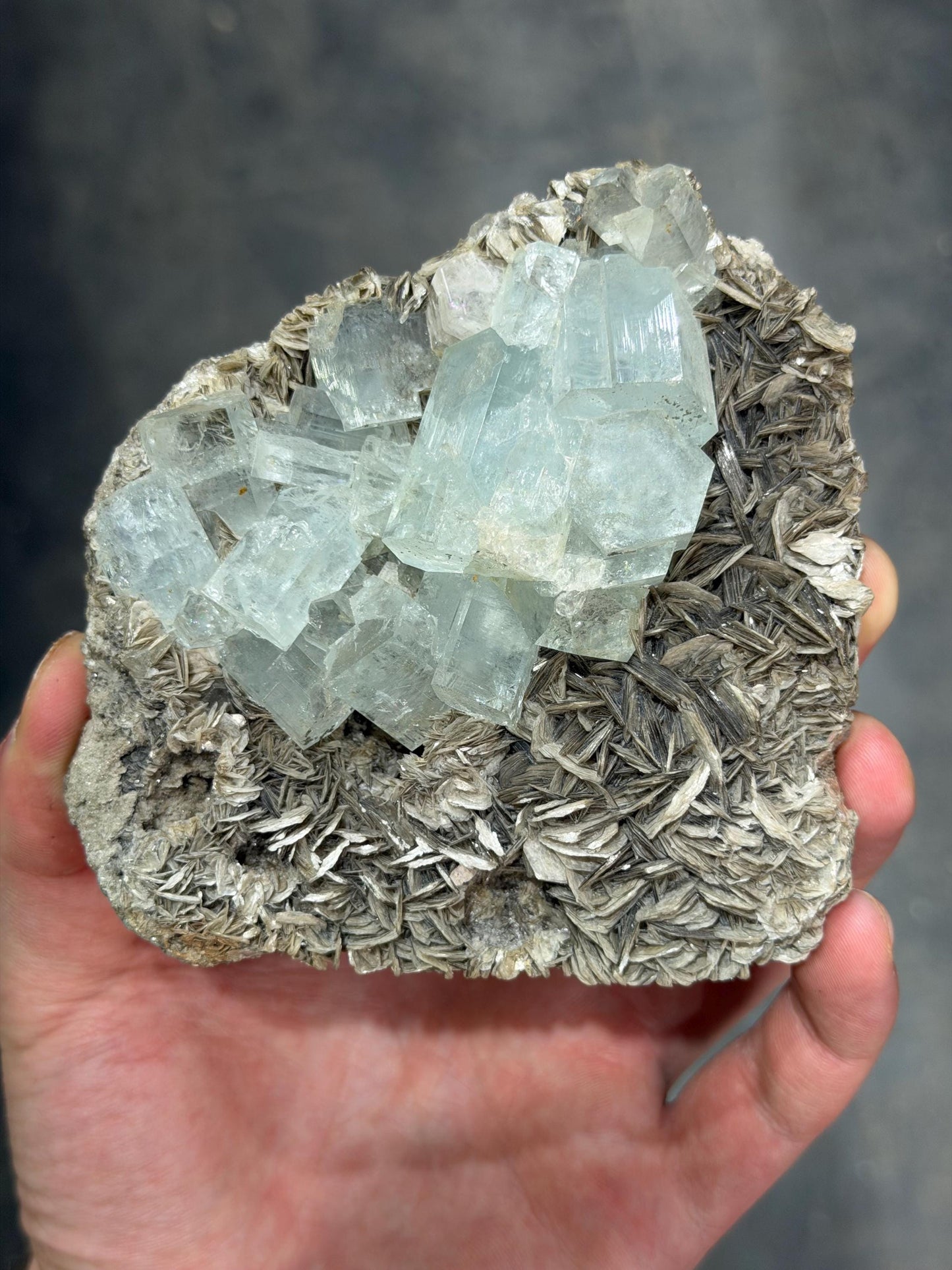 Aquamarine With Muscovite Specimen