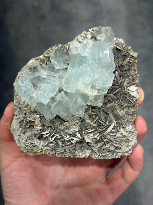 Aquamarine With Muscovite Specimen