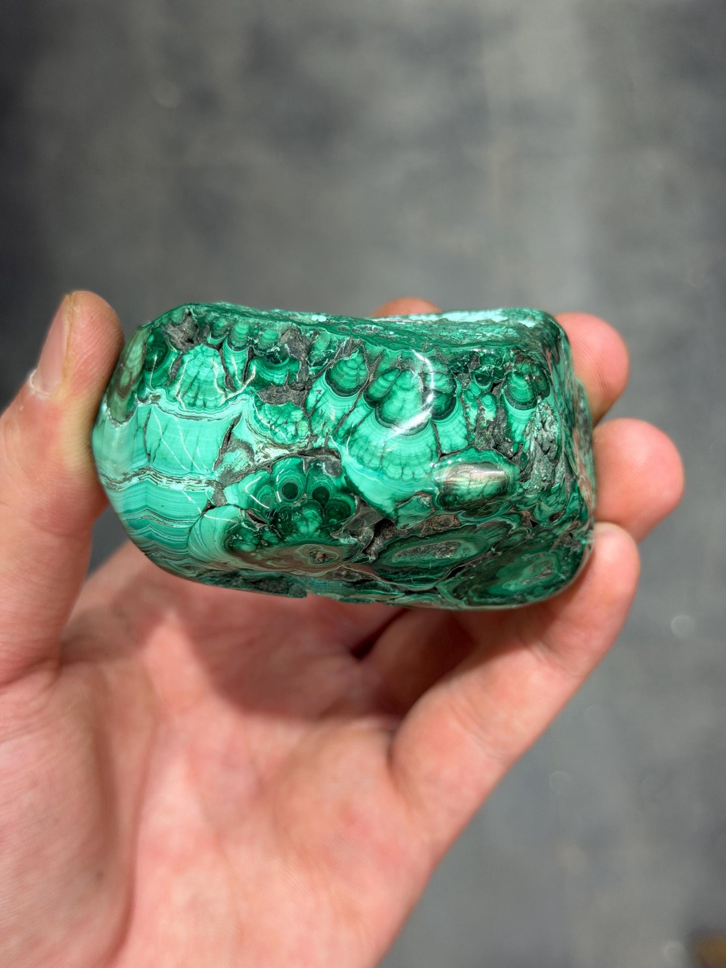 Polished Malachite And Chrysocolla Specimen