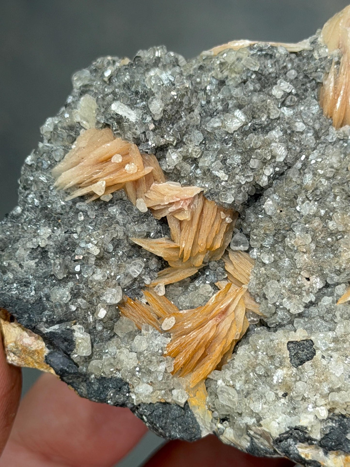 Barite With Calcite Specimen