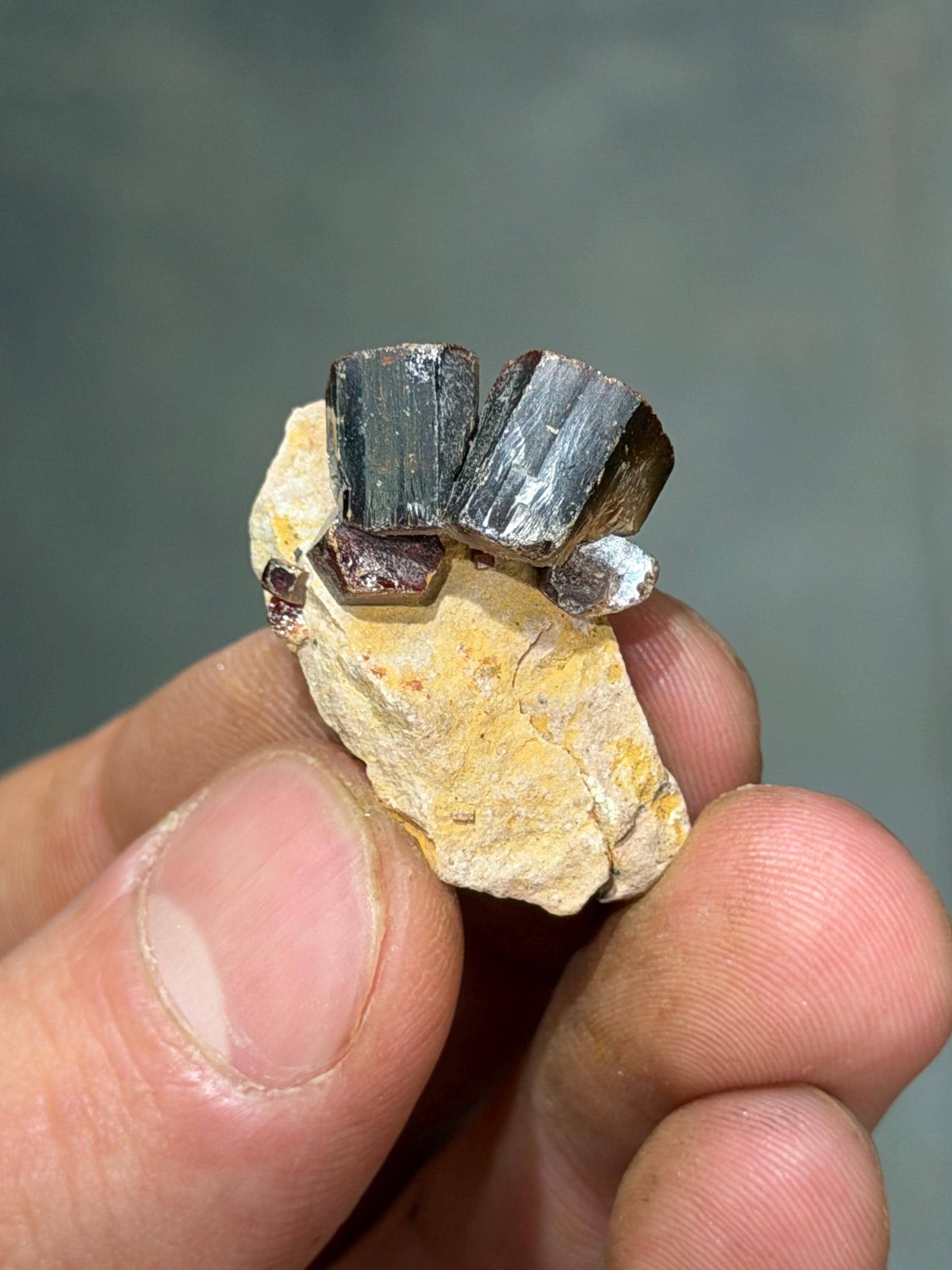 Tantalite Crystals On Matrix