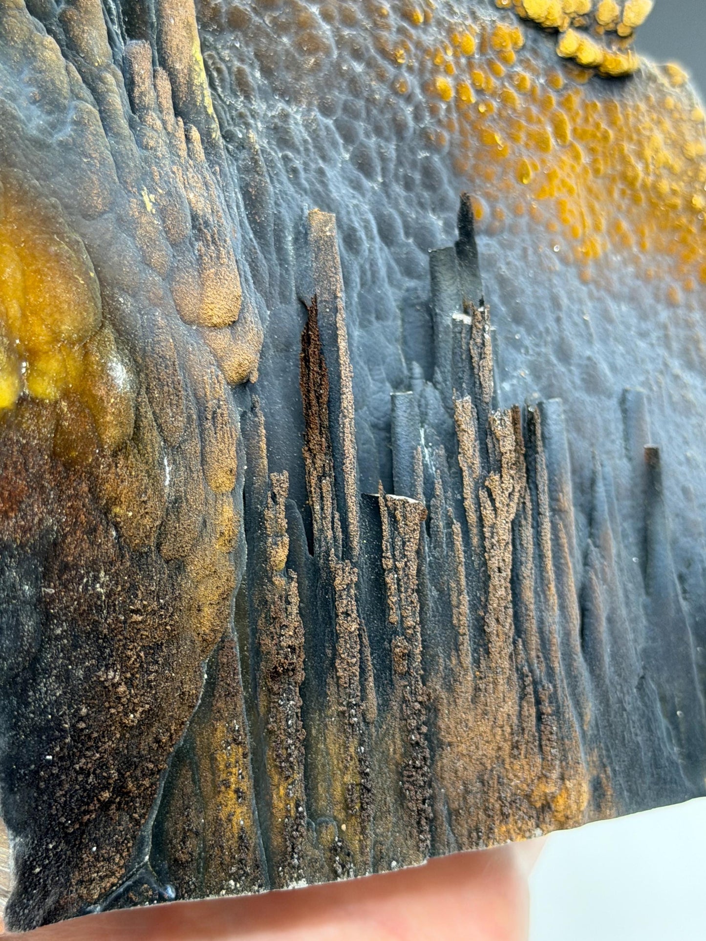 Museum Quality, Very Showy Limonite With Velvet Stalactite Goethite, For Special Collection Item