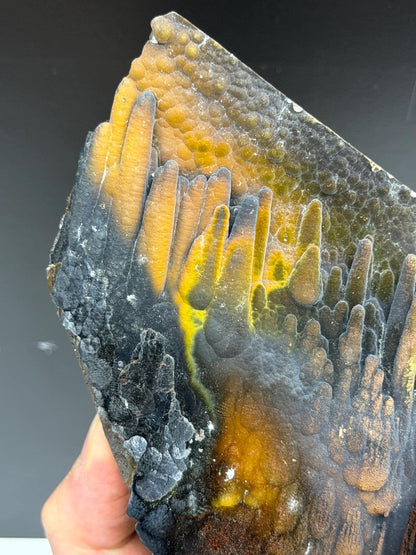 Museum Quality, Very Showy Limonite With Velvet Stalactite Goethite, For Special Collection Item
