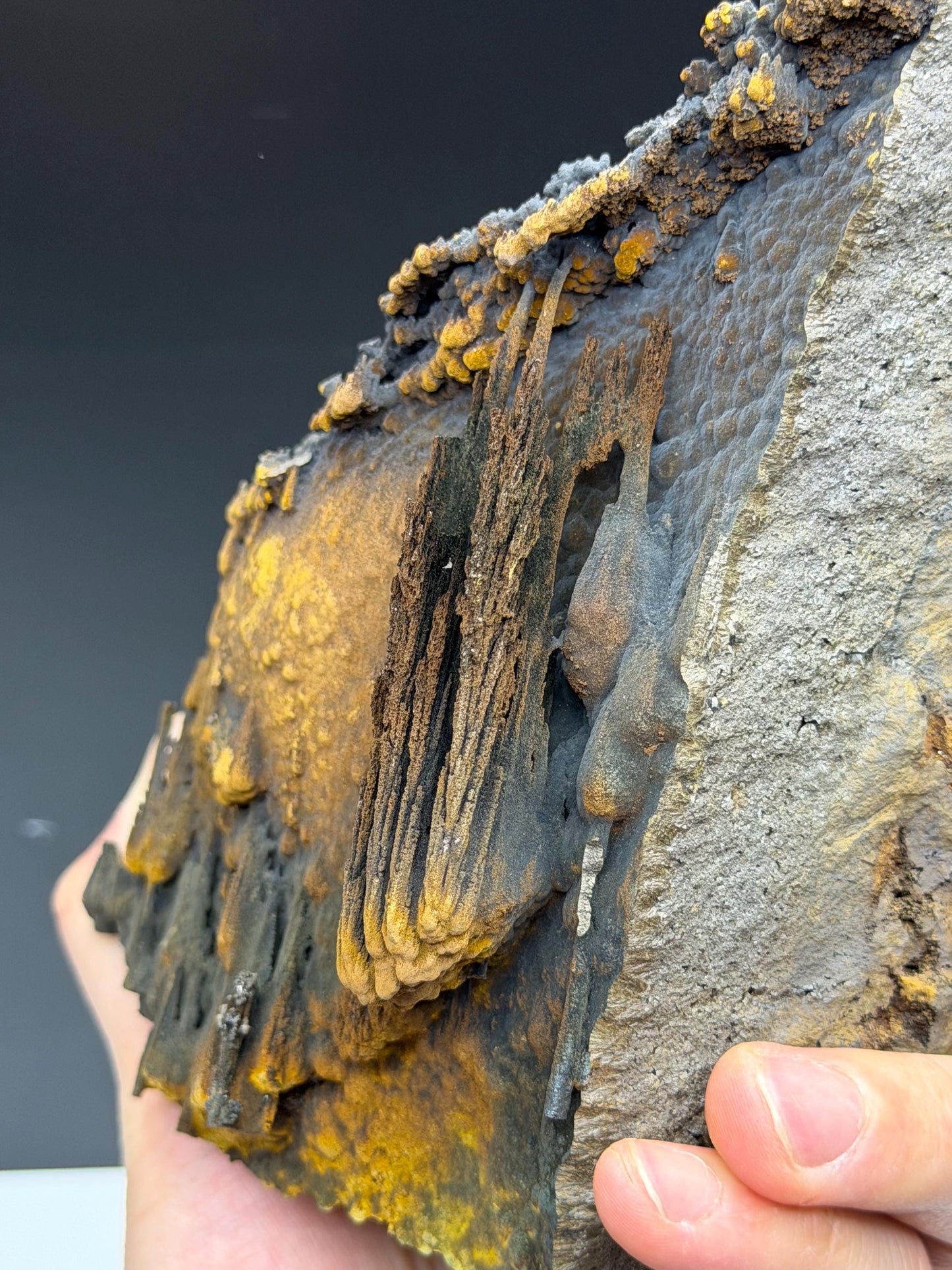 Museum Quality, Special Formation Limonite With Stalactite Goethite Specimen