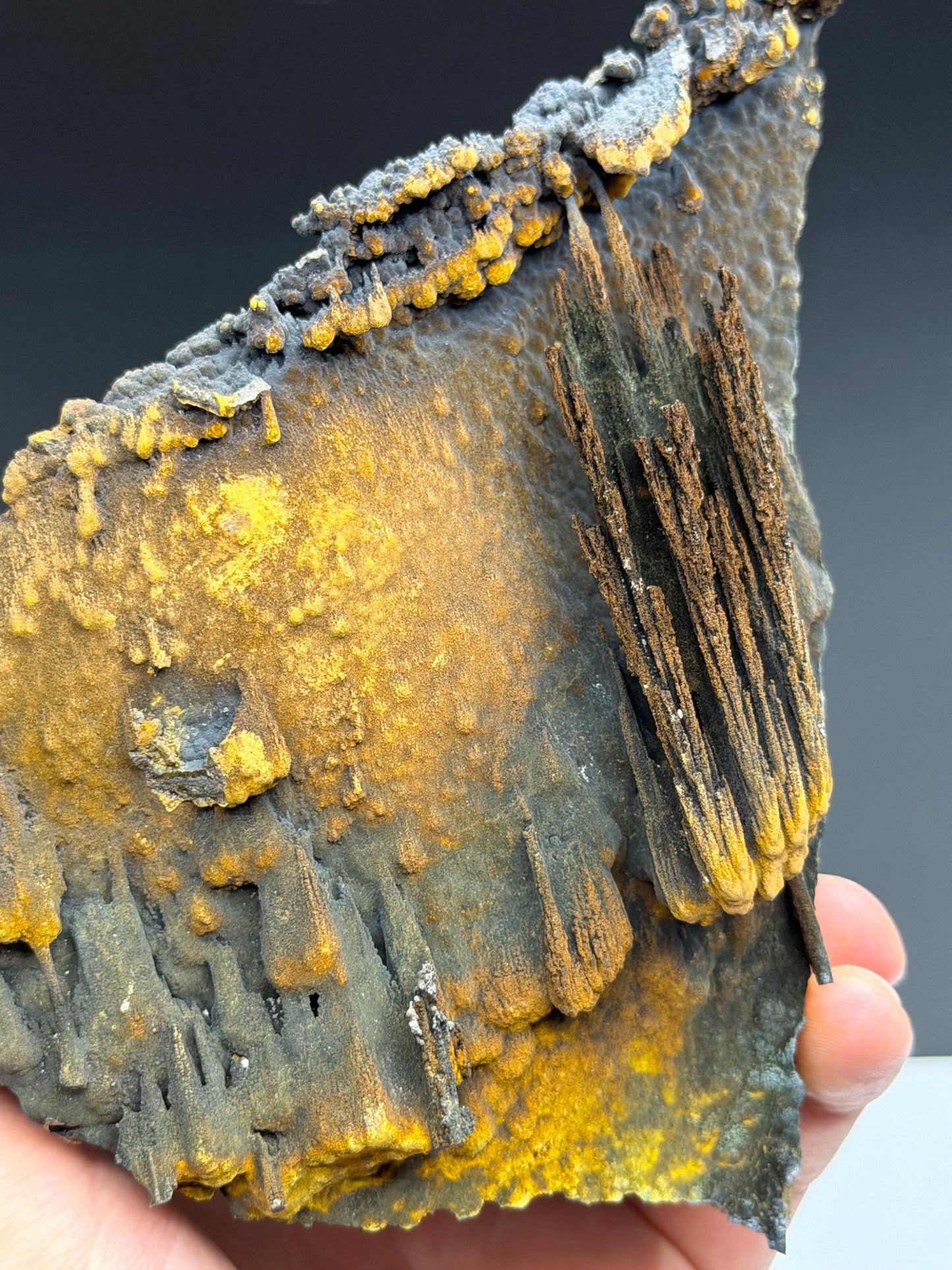 Museum Quality, Special Formation Limonite With Stalactite Goethite Specimen
