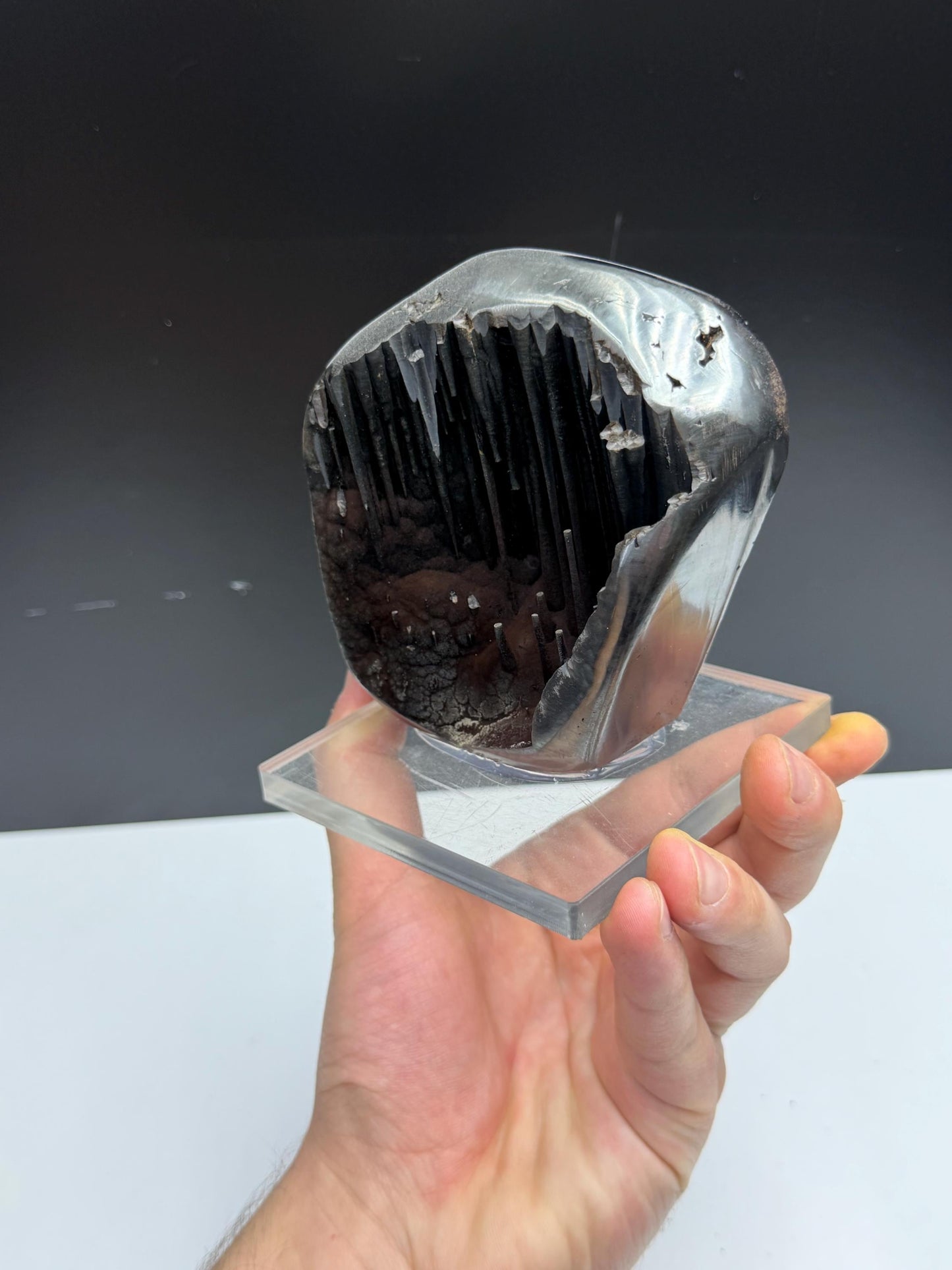 Museum Grade! Extra Special, Limonite With Stalactite Goethite, For Special Collection