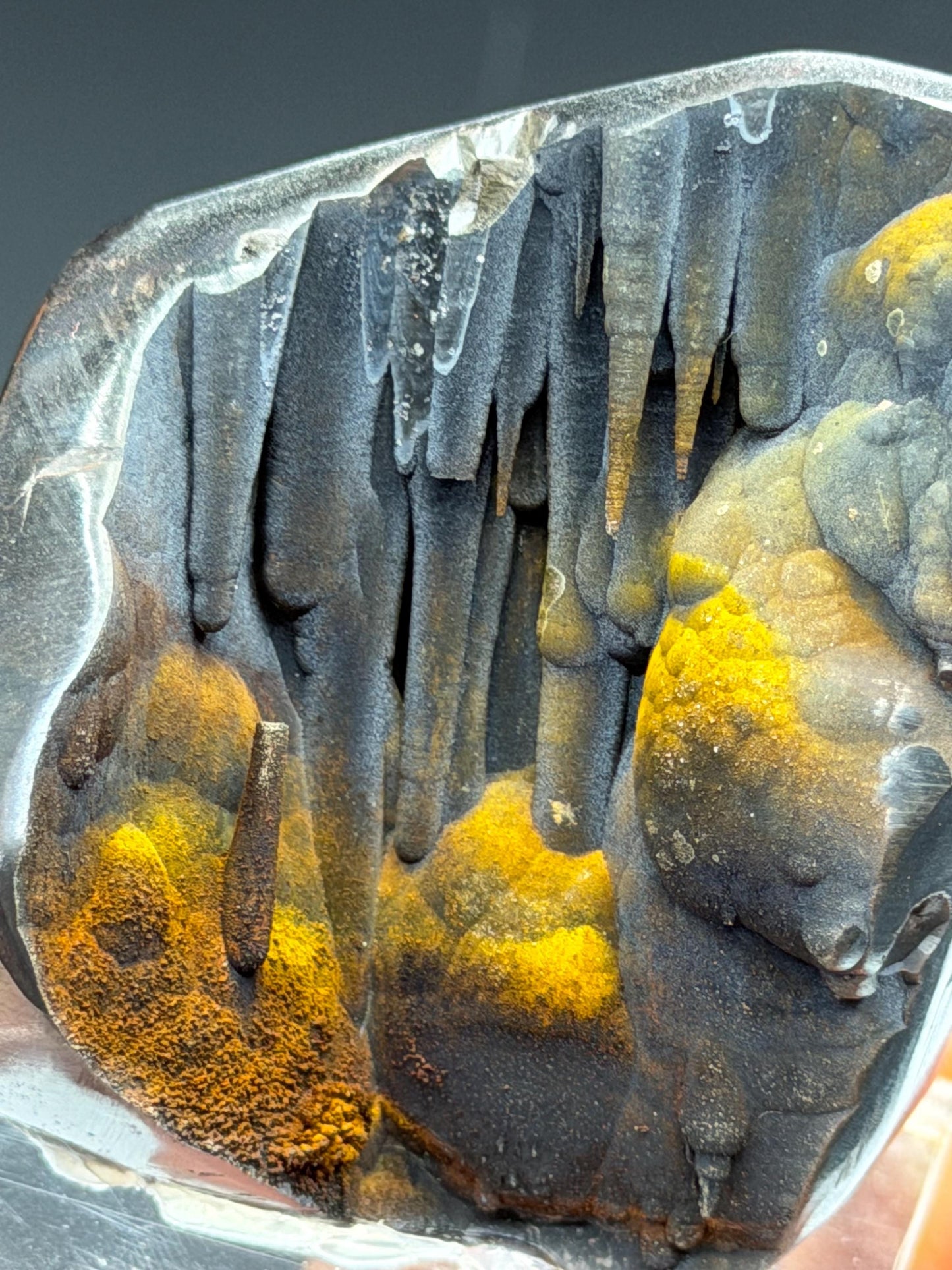 Very Showy And Special! Limonite Velvet Stalactite Goethite