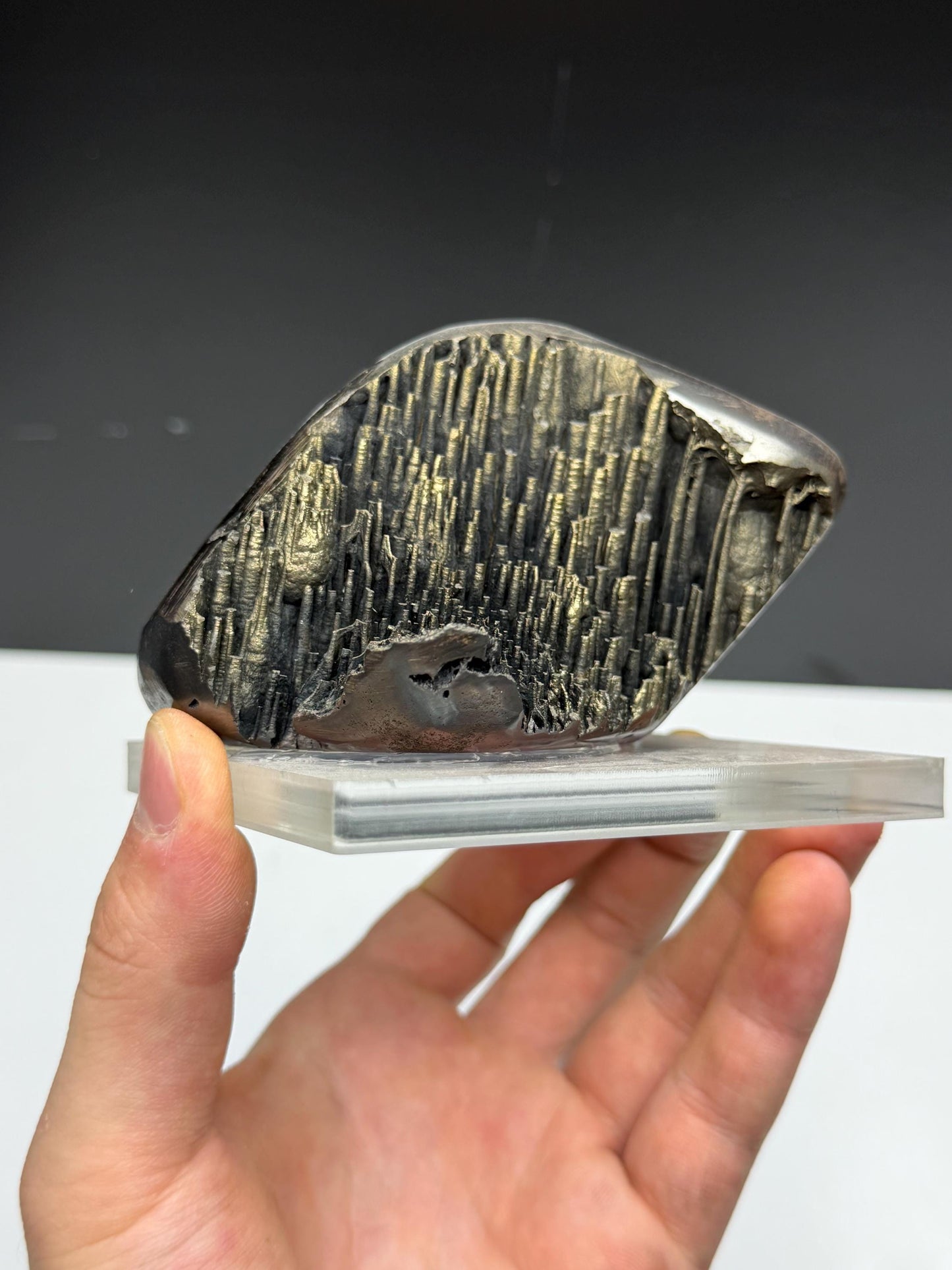 Museum Quality, Golden Color Stalactite Goethite, Special Collection Piece