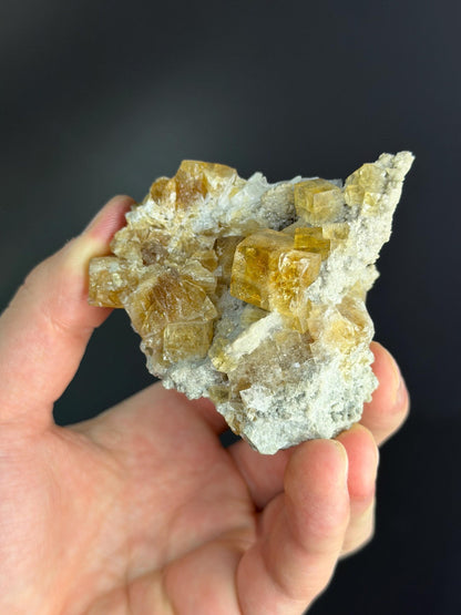 Yellow Honey Fluorite Crystal