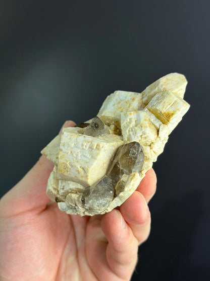 Smoky Crystal Quartz With Dolomite