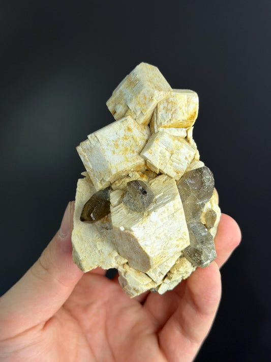 Smoky Crystal Quartz With Dolomite