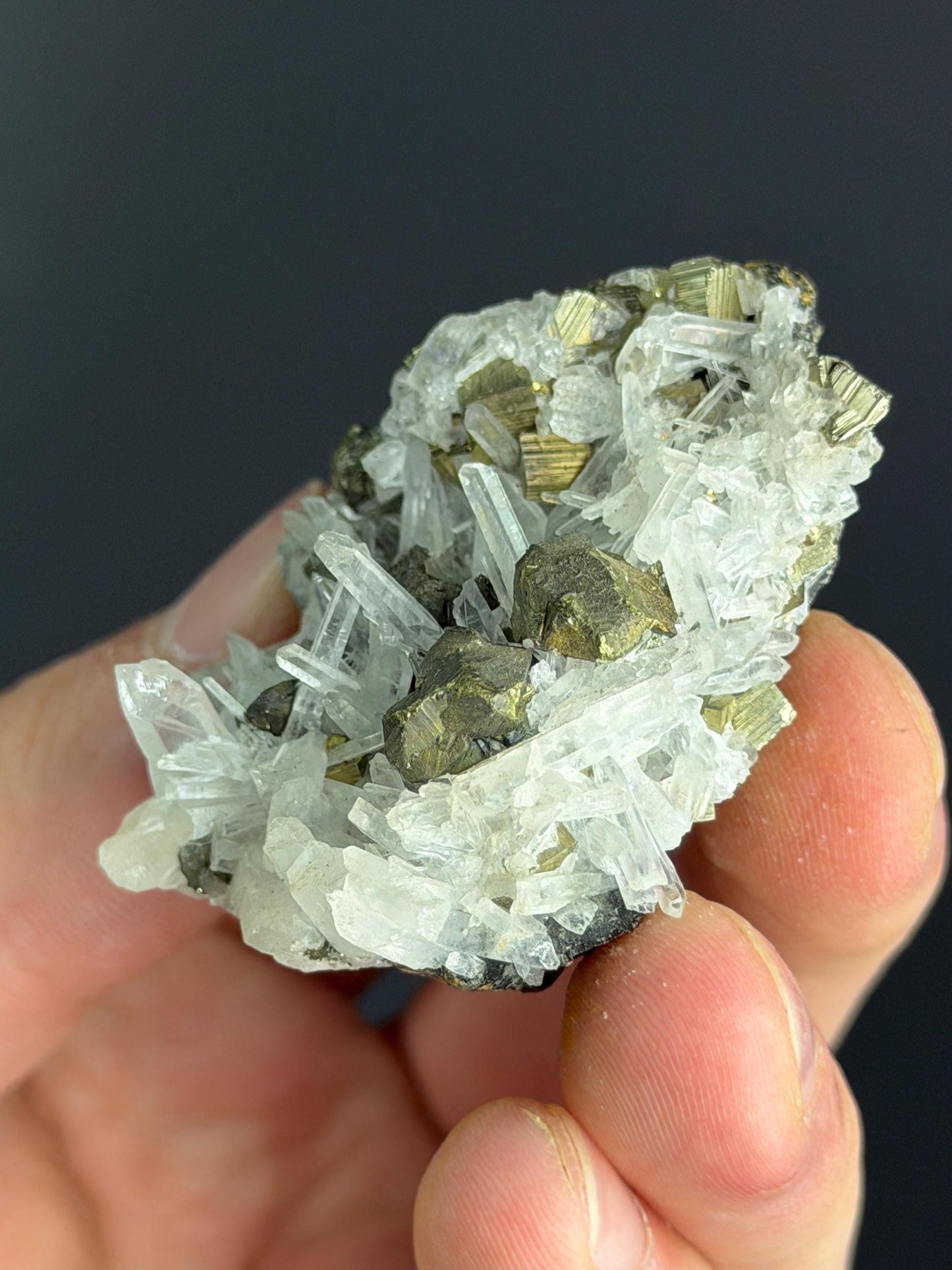 Sphalerite And Pyrite With Crystal Quartz