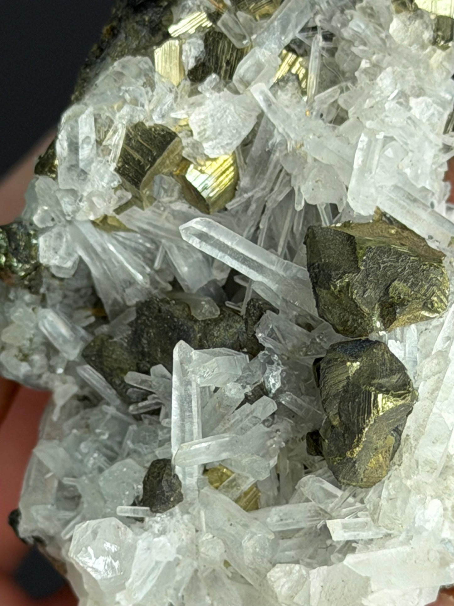 Sphalerite And Pyrite With Crystal Quartz