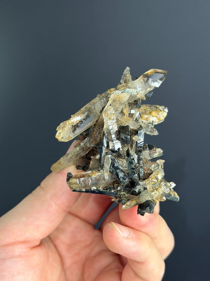 Smoky Quartz With Aegirine