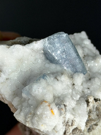 Blue Celestine With Colemanite