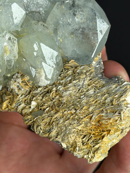 Aquamarine And Muscovite With Quartz