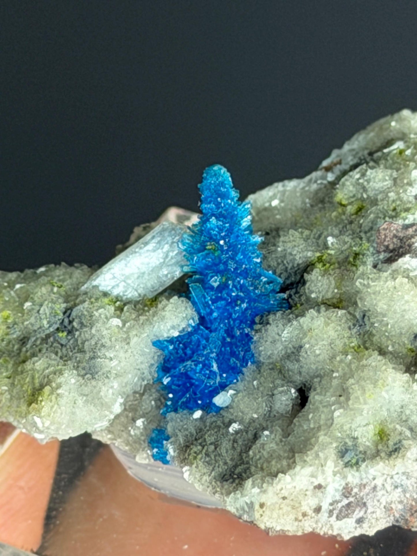 Very Unique! Pentagonite On Stilbite