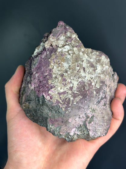 Very Special! Large Size, Calcite With Kammererite Specimen
