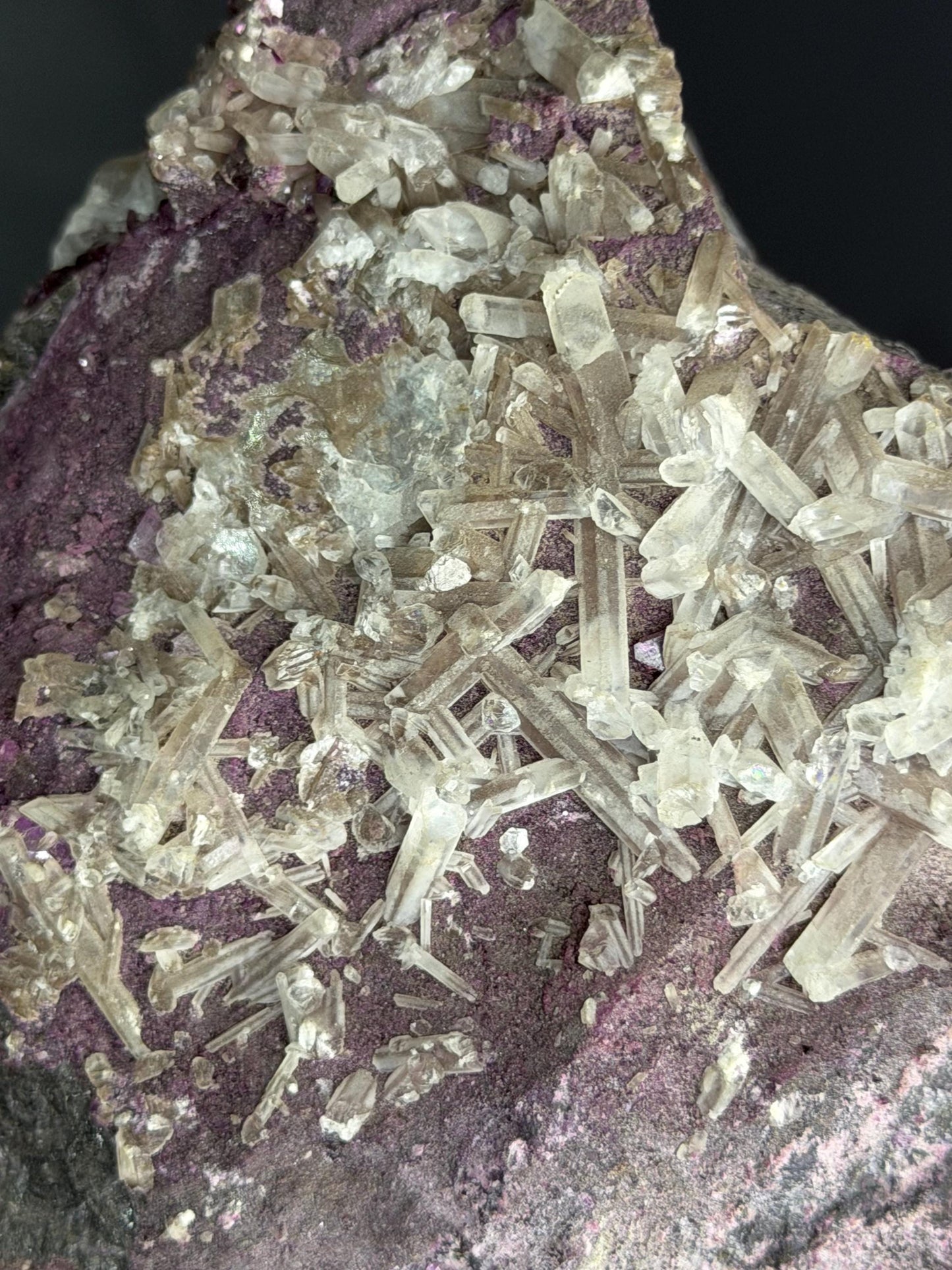 Very Special! Large Size, Calcite With Kammererite Specimen