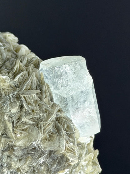 Aquamarine And Muscovite With Topaz