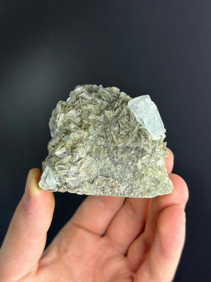 Aquamarine And Muscovite With Topaz