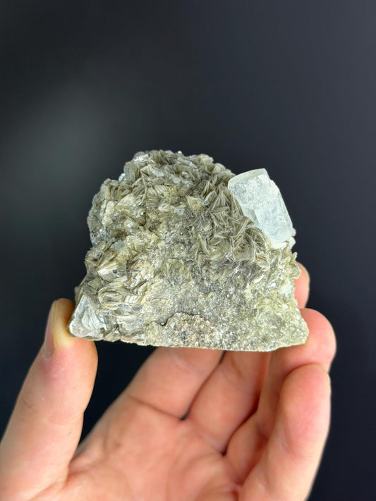 Aquamarine And Muscovite With Topaz