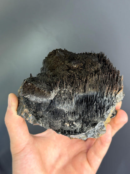 Museum Quality, Very Showy Iridescent Velvet Stalactite Goethite