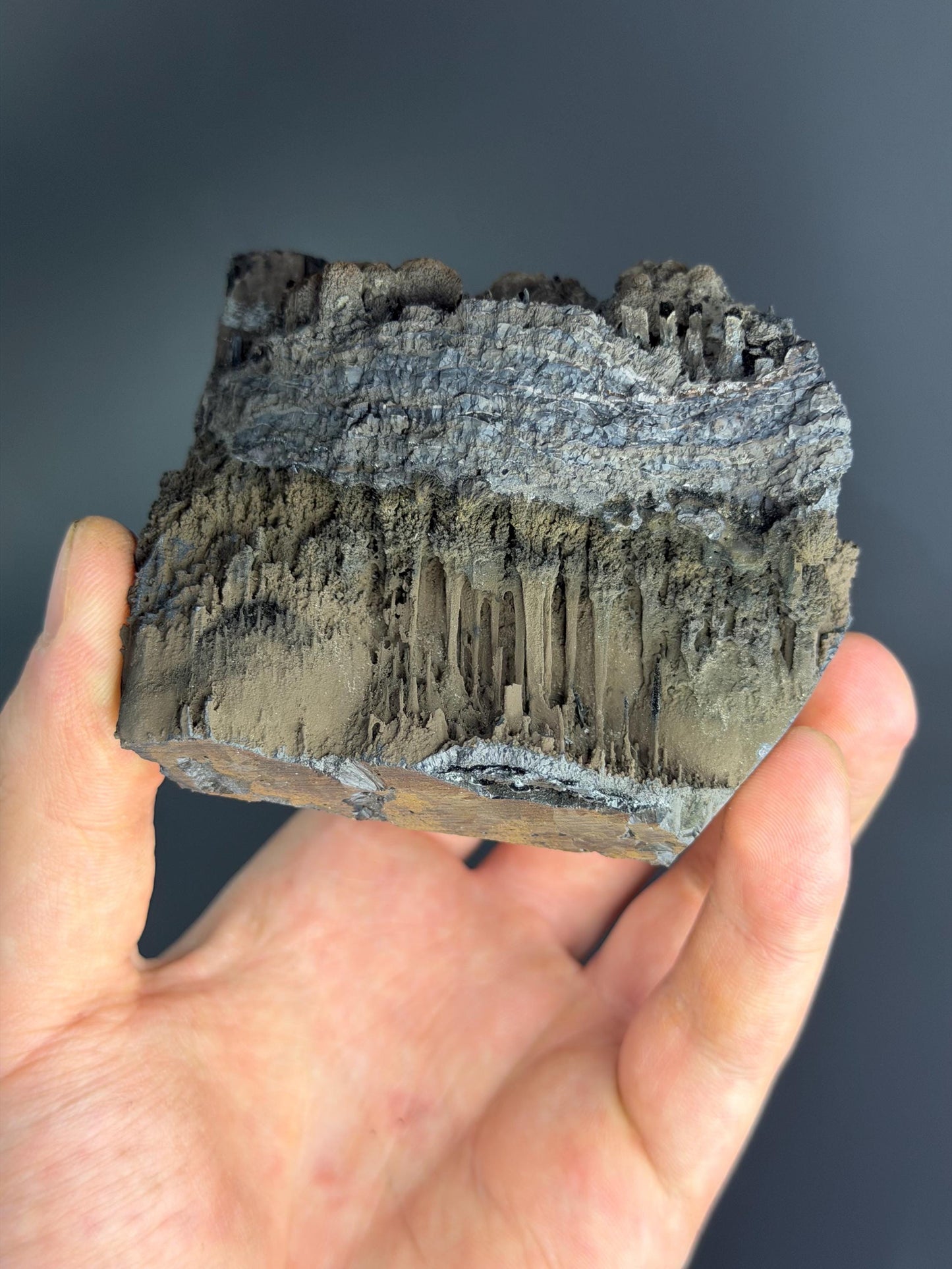 Museum Quality, Specularite With Stalactite Goethite