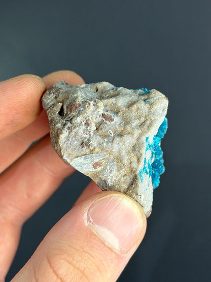 RARE Cavansite Crystals On Heulandite