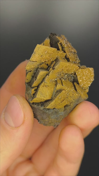 Museum Quality! Crystal Calcite And Limonite With Iron Siderite