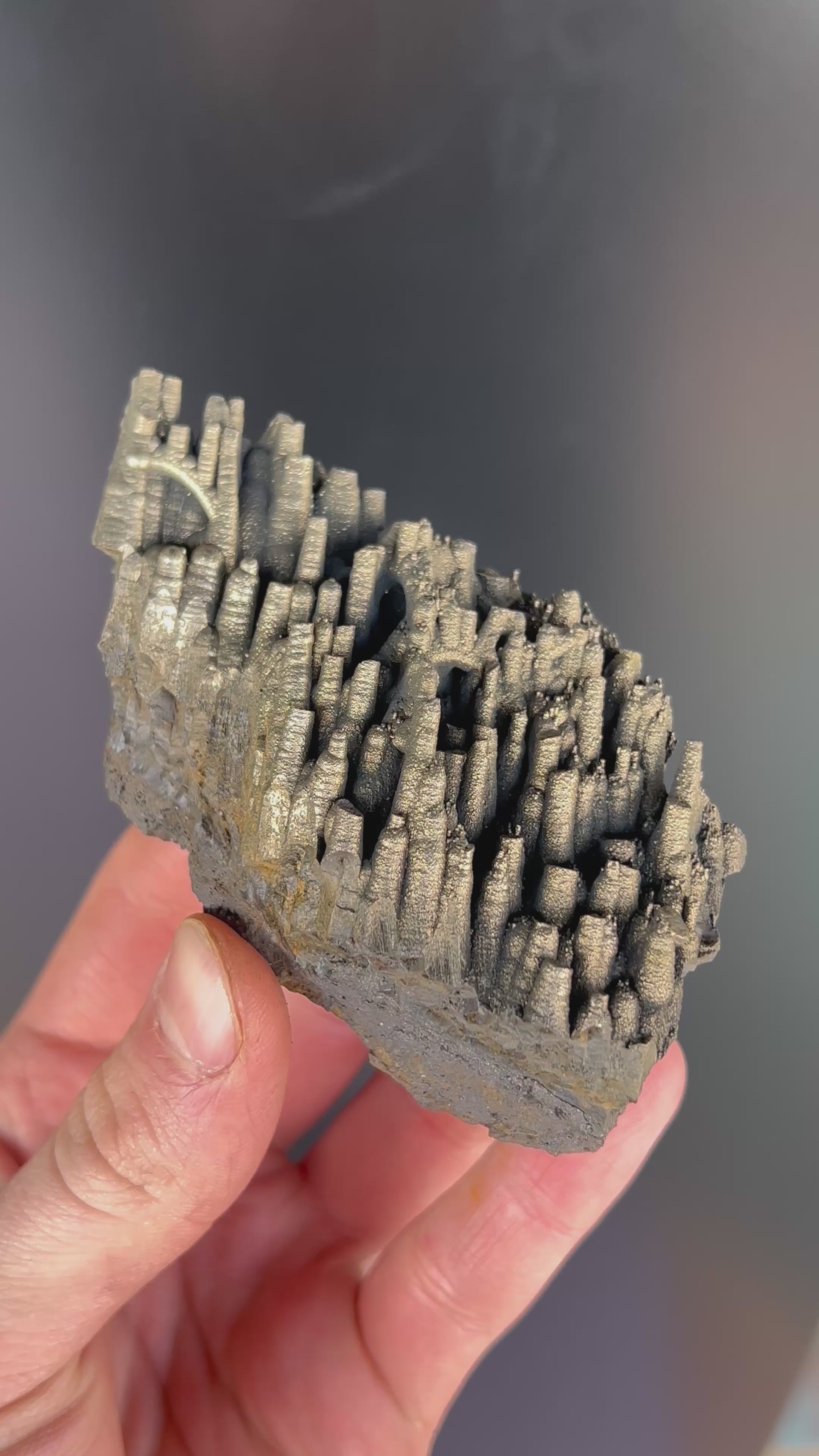 “Museum Grade” Golden Color Stalactite Goethite