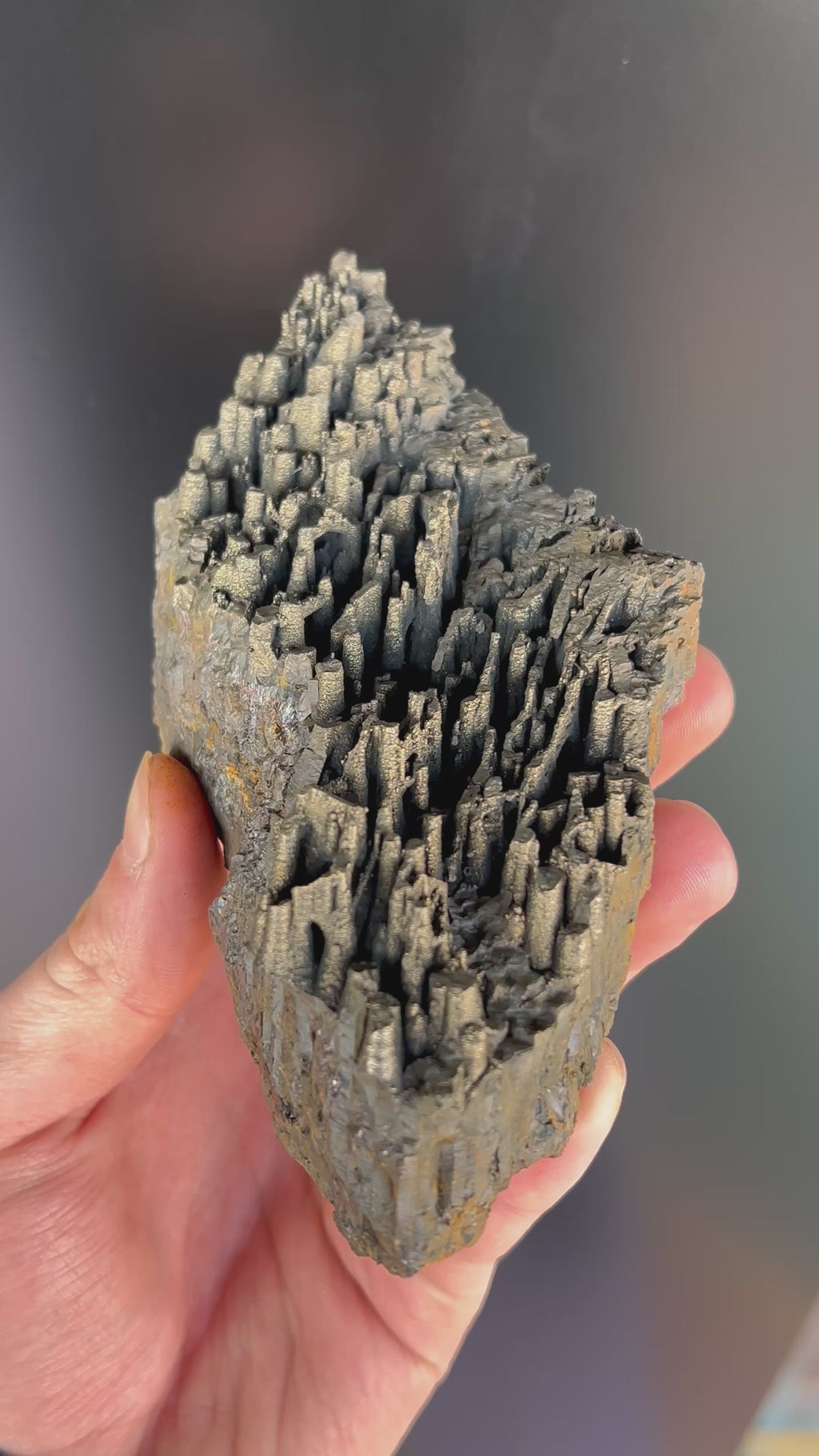 “Museum Grade” Golden Color Stalactite Goethite