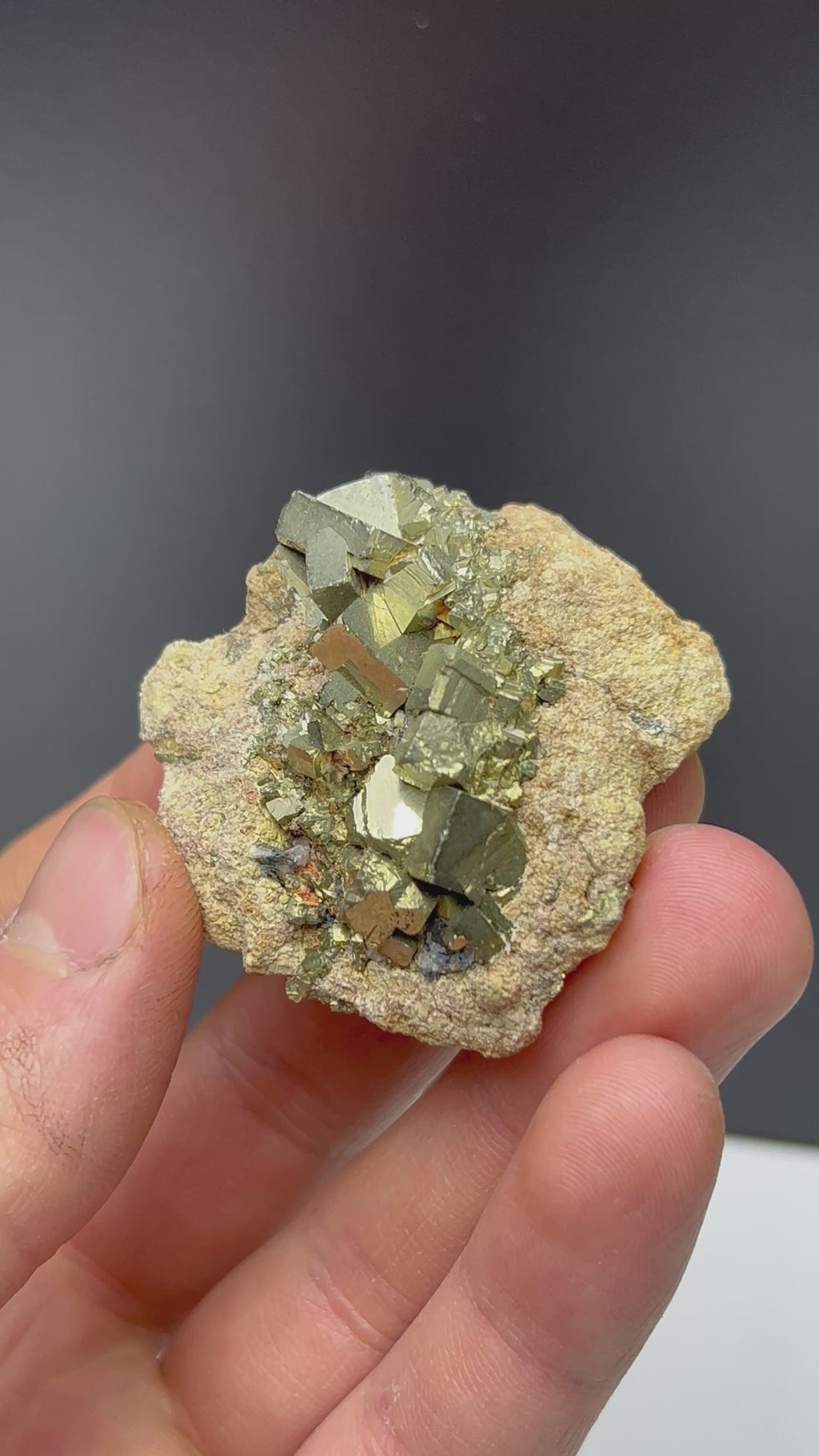 Pyrite On Matrix Specimen