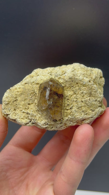 Smoky Quartz On Matrix