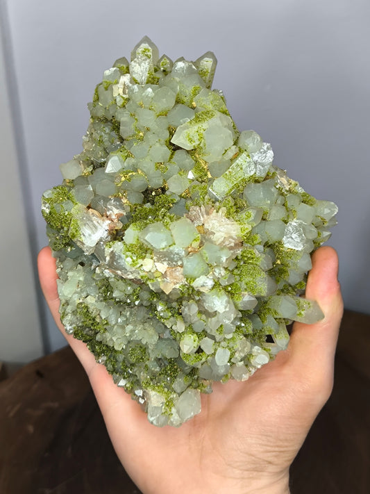 2 Sided Chlorite Quartz And Epidote Quartz